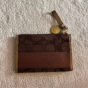 Coach Card Holder + Key Chain